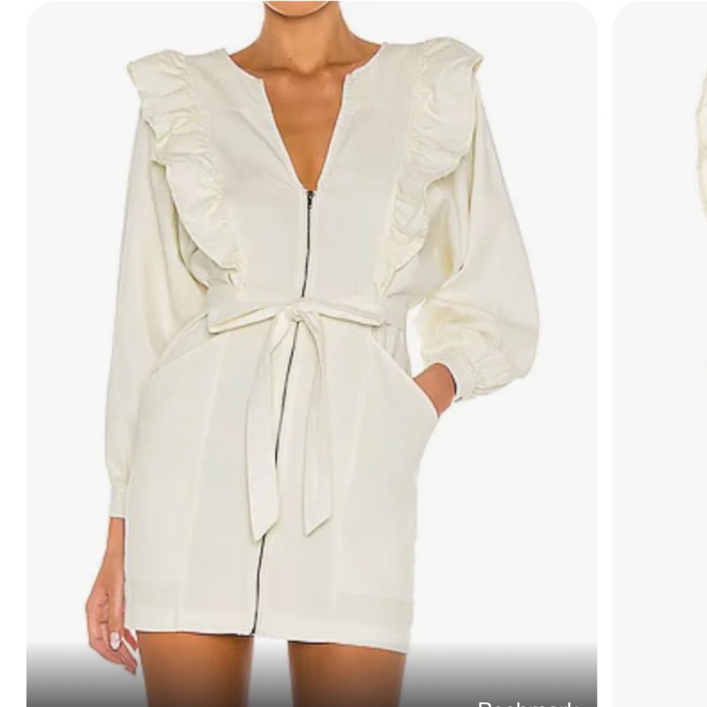 Free People Ruffled Puff Sleeved Dress.